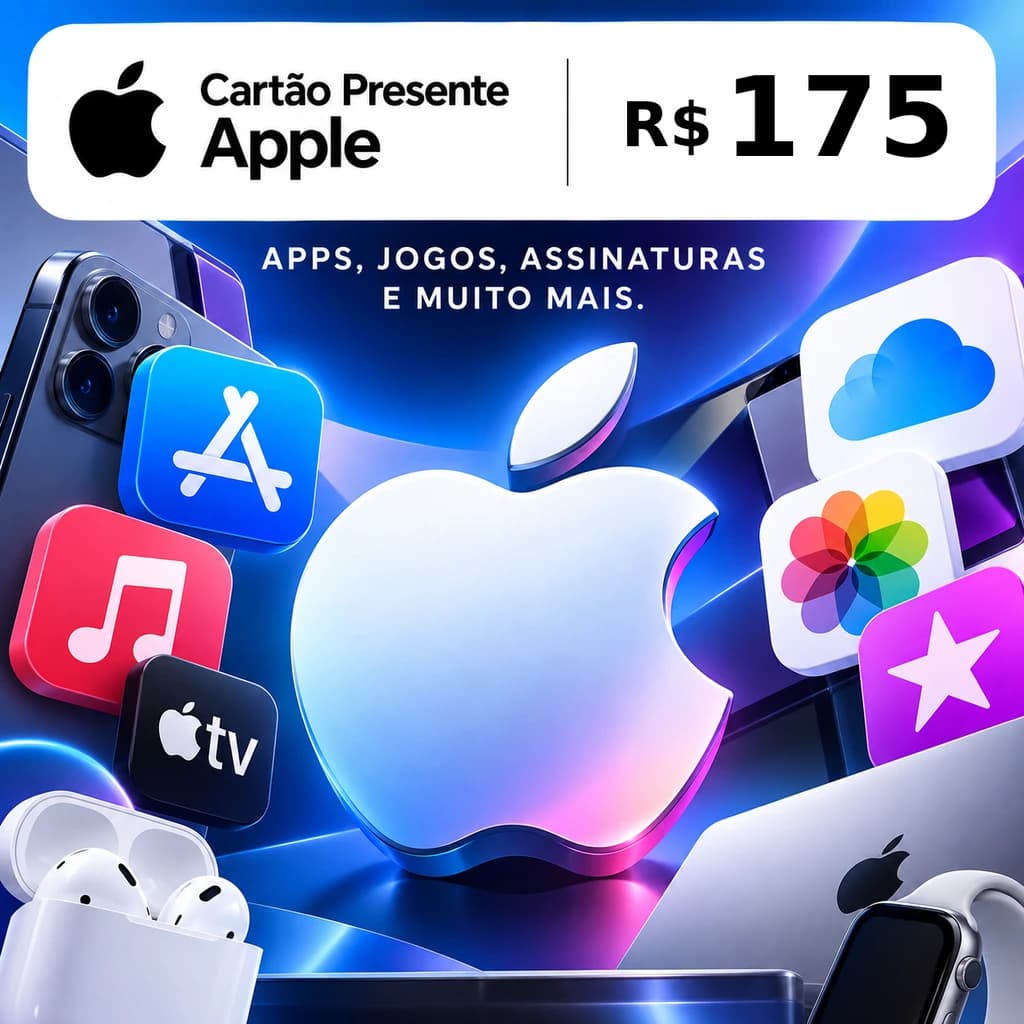 Apple Gift Card R$ 175,00 - Cartão Presente Digital