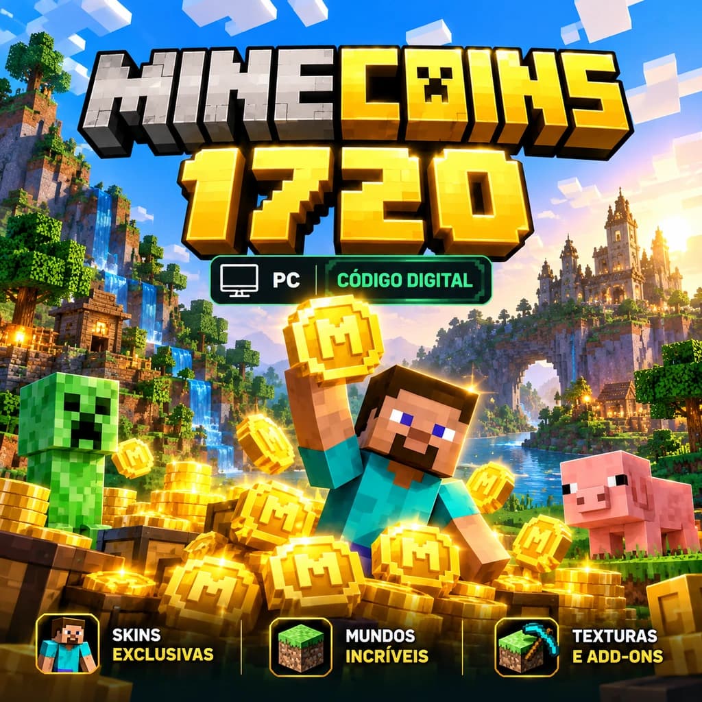 Minecoins 1720 para Minecraft - Código Digital