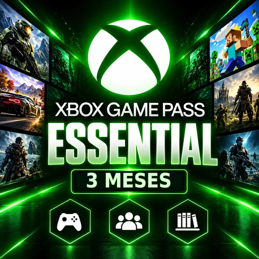Xbox Game Pass Essential 3 Meses - Assinatura Digital