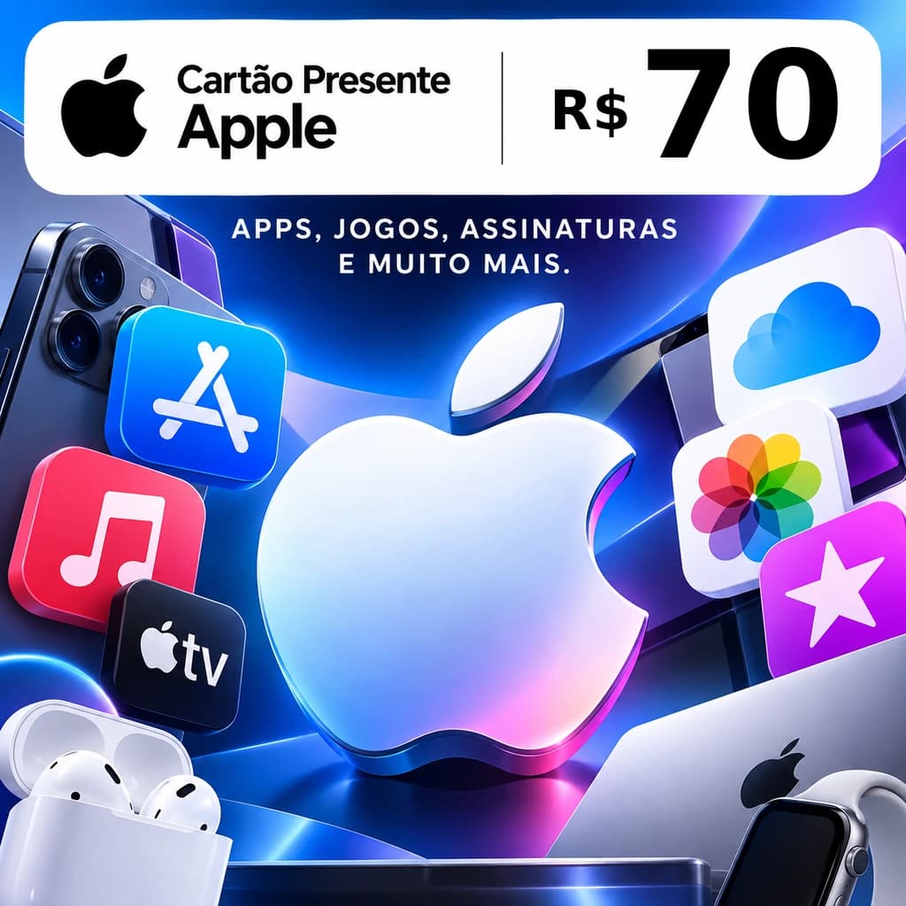 Apple Gift Card R$ 70,00 - Cartão Presente Digital