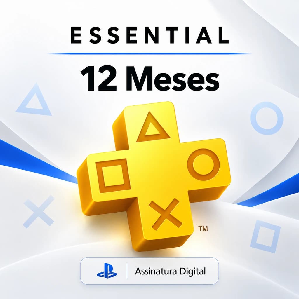 PlayStation Plus Essential 12 Meses - Assinatura Digital