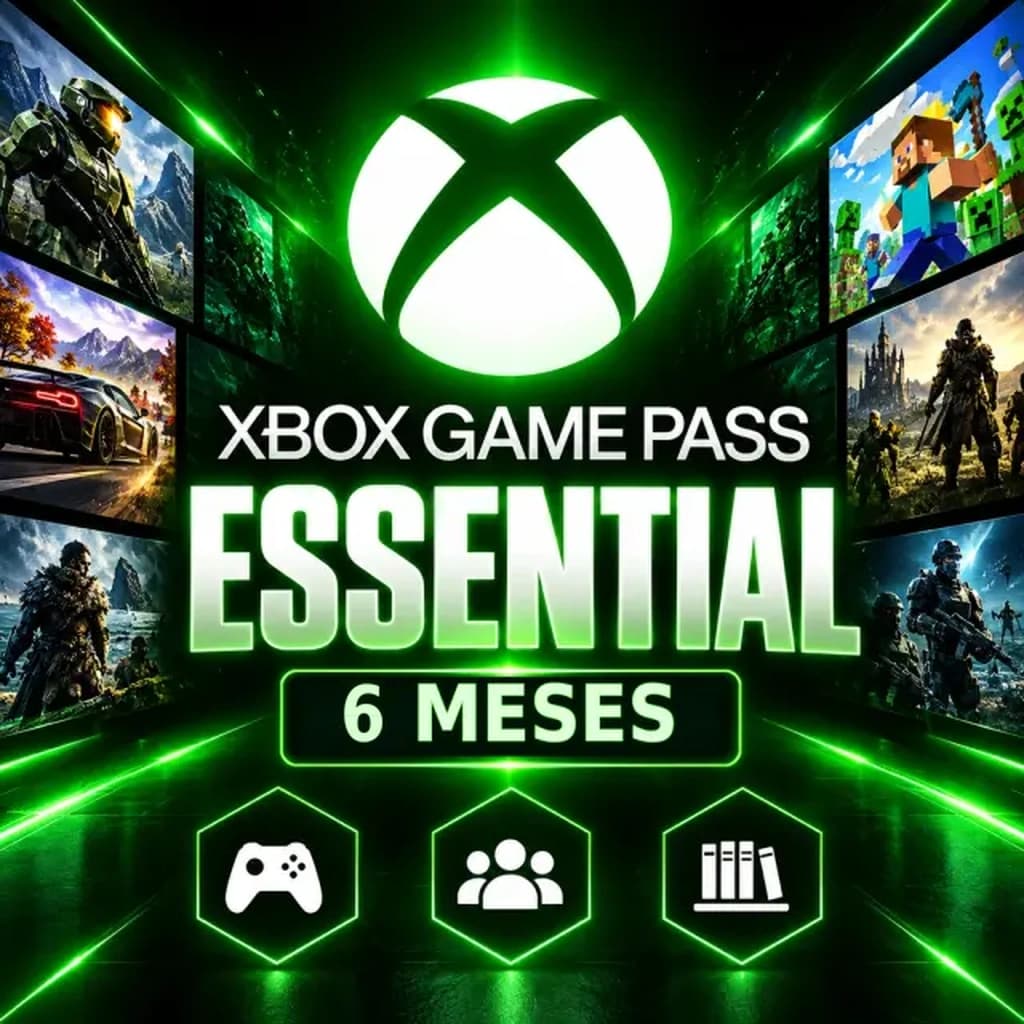 Xbox Game Pass Essential 6 Meses - Assinatura Digital