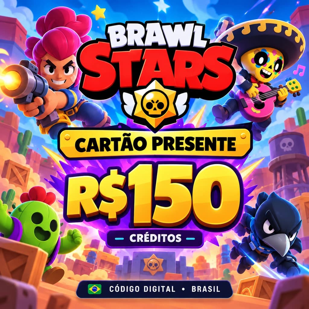 Brawl Stars R$ 150,00 - Código Digital