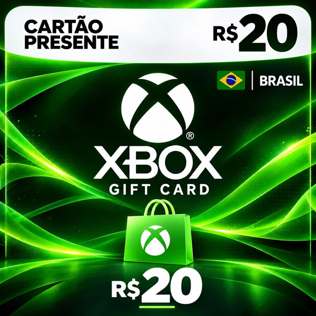 Gift Card Xbox R$ 20,00 - Cartão Presente Digital