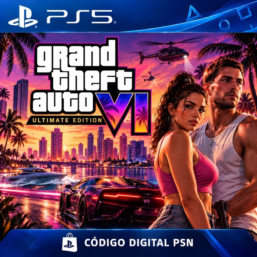 Grand Theft Auto VI Ultimate para PS5 – Crédito PSN Brasil