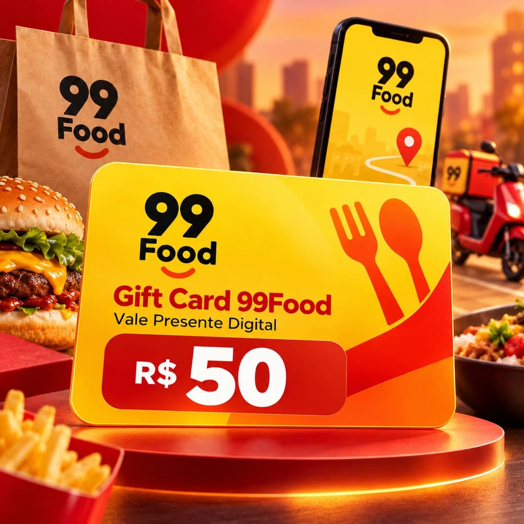 Gift Card 99Food R$ 50,00 - Vale Presente Digital