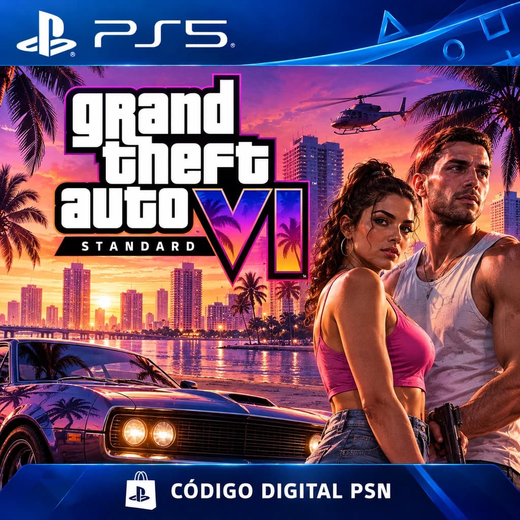 Grand Theft Auto VI Standard para PS5 – Crédito PSN Brasil