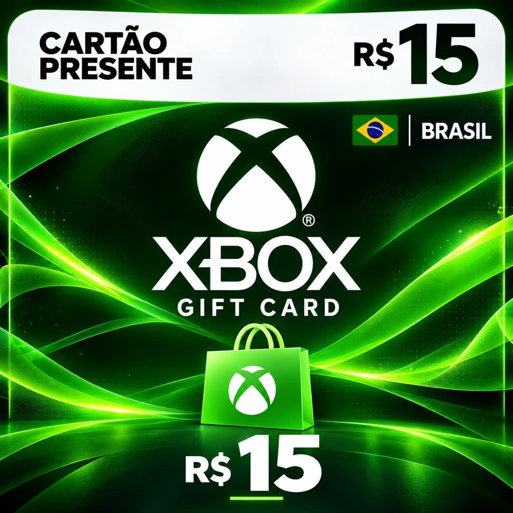 Gift Card Xbox R$ 15,00 - Cartão Presente Digital