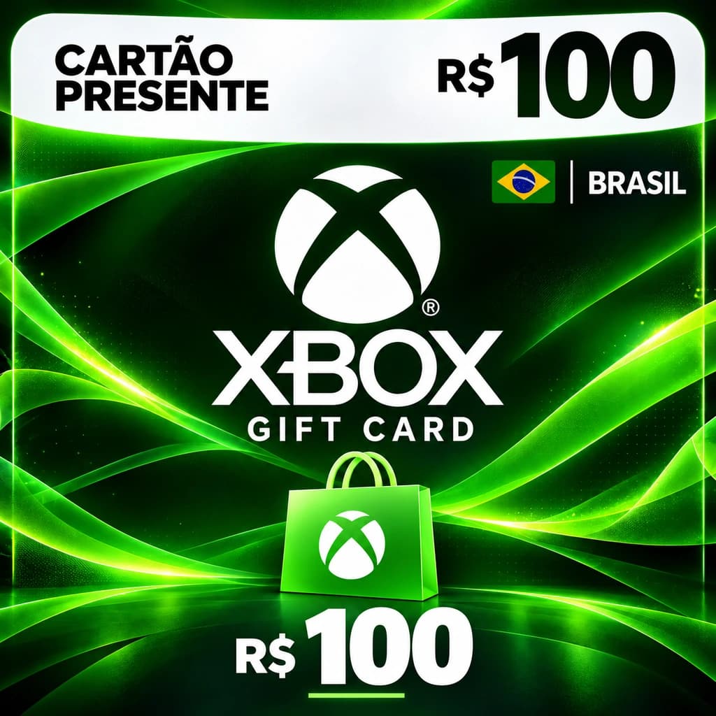 Gift Card Xbox R$ 100,00 - Cartão Presente Digital