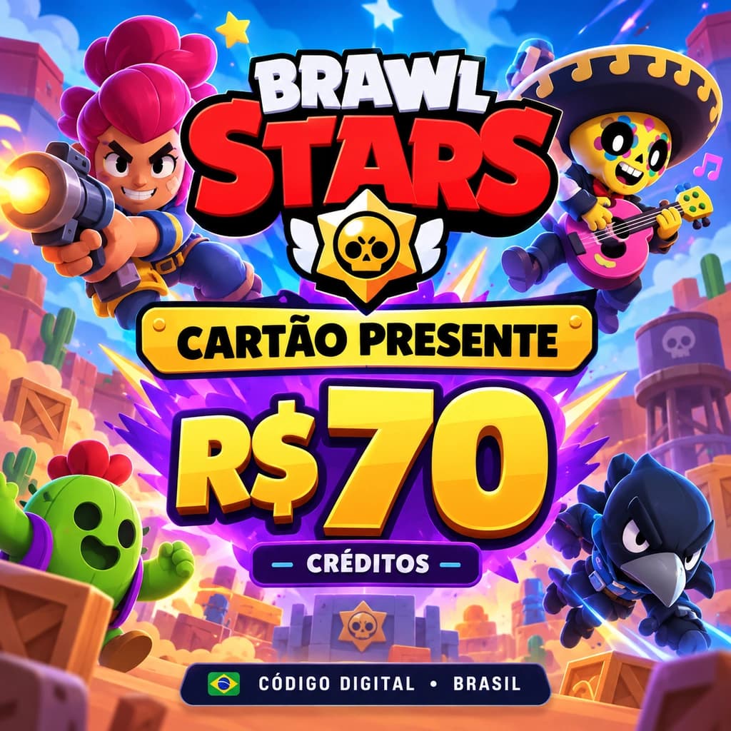 Brawl Stars R$ 70,00 - Código Digital