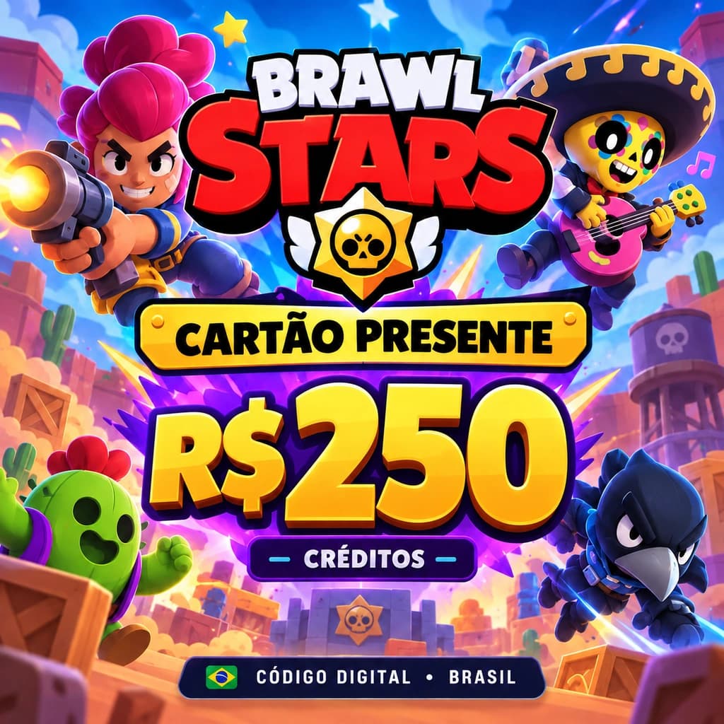 Brawl Stars R$ 250,00 - Código Digital