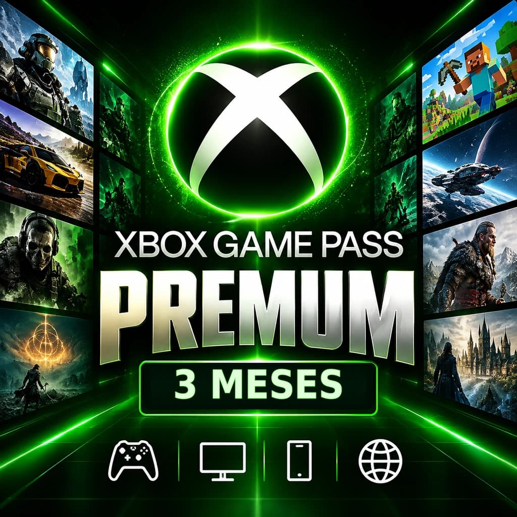 Xbox Game Pass Premium 3 Meses - Assinatura Digital