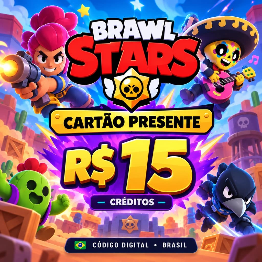 Brawl Stars R$ 15,00 - Código Digital
