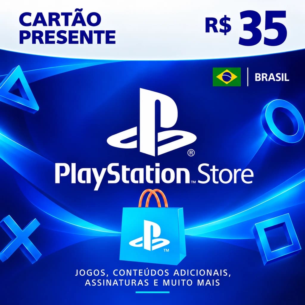 Gift Card PlayStation Store R$ 35 - Cartão Presente Brasil