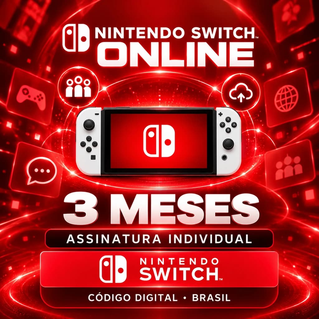 Nintendo Switch Online Individual 3 Meses - Código Digital