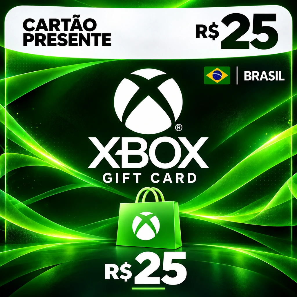 Gift Card Xbox R$ 25,00 - Cartão Presente Digital